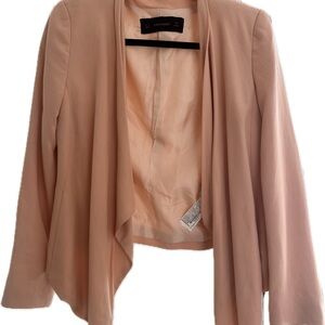 Zara Women's Blush Open-Front Blazer